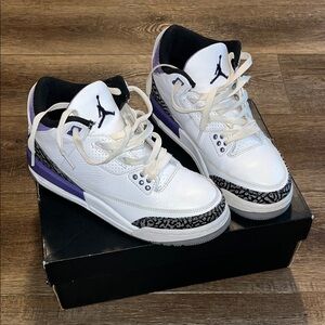 Jordan Kids Sneakers White and Purple